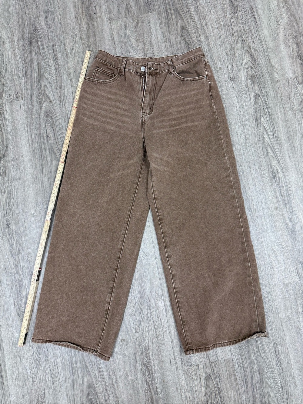 Brown Wide-Leg Women’s Jeans